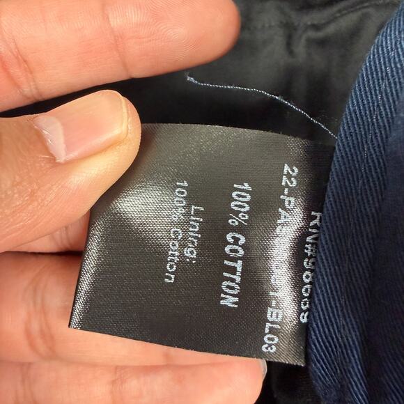 Todd Snyder Cotton Gurkha Trouser Pants Mens 34x27 Navy Blue Belted Pleated - Picture 4 of 10